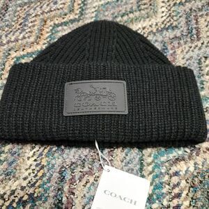 Coach Tonal Black Beanie